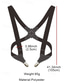abordables Cravates et nœuds papillon pour hommes-Bretelles réglables à clip latéral pour hommes – style classique, durables, confortables pour les tenues formelles, décontractées et de mariage