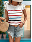 billige Tanks og camisole til kvinner-Dame Camisole Tank Top Stilren Casual Uten Ermer Rund Hals Vanlige Topper Daglige Volang Print Svart Hvit Khaki Grå Sommer