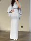 ieftine Rochii Party-Pentru femei Rochie Lunga Rochie Maxi Rochie teacă Elegant Stilat Nuntă Petrecere Logodnă Fit regulat Culoare solidă Manșon scurt Stil Nautic Albastru celest Vară Primăvară Toamnă Iarnă