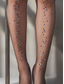 economico Calzini da donna-collant a rete da donna con accenti di strass colorati: calze scintillanti ed eleganti per feste, festival e uscite serali