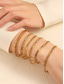 preiswerte Zubehör-Vintage-Stil Totem-Serie Modisch Personalisiert Stahl Armband Schmuck Gold / Golden 2 / Golden 3 Für Festtage