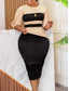 cheap Bodycon Club Dresses-Women&#039;s Midi Dress Casual Dress Bodycon Elegant Stylish Casual Vacation Daily Regular Fit Color Block 3/4 Length Sleeve Crew Neck Black White Red Royal Blue Summer