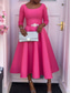 economico Vestito Kentucky-Abito Midi da Donna Kentucky Derby Abito a Linea Abito Fit And Flare Elegante Festa Cocktail Ospite di Matrimonio Fidanzamento Festa Cocktail Vestibilità Normale Grafica Senza Maniche V Scollato Nero