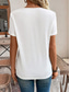 cheap Boho tee-Women&#039;s T Shirt Floral Casual Short Sleeve V Neck Regular Tops Daily Print White Summer