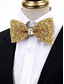 Χαμηλού Κόστους Γάμος ACC-ανδρικό παπιγιόν από χρυσό στρας – κομψό επίσημο αξεσουάρ με κρυστάλλινες λεπτομέρειες, ιδανικό για γάμους, πάρτι και ειδικές περιστάσεις