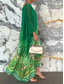 voordelige Casual bloemenjurken-Dames Maxi-jurk Casual jurk Stijlvol Casual Vakantie Dagelijks Normale pasvorm Bloemig Lange mouw Strakke ronde hals Wit Geel Paars Groen Zomer Lente