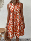 cheap Vacation Dresses-Women&#039;s Mini Dress A Line Dress Stylish Sexy Regular Fit Floral Sleeveless V Neck Black Navy Blue Orange Green Summer Spring