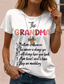 preiswerte Humor &amp; Zitate T-Shirt-Damen T Shirt Baumwoll-Shirt Mutter Buchstabe Brautkleider schlicht Kurzarm Rundhalsausschnitt Normale Oberteile Täglich Ausgehen Wochenende Bedruckt Schwarz Weiß Sommer