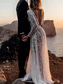 cheap Casual Wedding Dresses-Wedding Dresses Ball Gown V Neck Long Sleeve Chapel Train Satin Bridal Gowns With Pleats Ruched