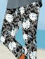 olcso Virágmintás-Női leggings Capri nadrág Magas elaszticitás Üdülési divat Hawaii Bokáig érő Mid derék Virágos nyomtatás Hőszigetelő Meleg Lélegző Puha  Üdülési Gondtalan napi Hamuszürke Nyári Tavaszi Normál szabás