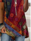 levne Boho topy-Dámské Tričko Tisk Grafika Módní Moderní Na běžné nošení Krátký rukáv Tričkový Běžné topy Denní Víkend Vodní modrá Fialová Fialová Oranžová Léto Jaro
