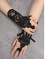 baratos Luvas femininas-luvas de noiva elegantes de renda branca – luvas de casamento vintage sem dedos com bordado floral para noivas e eventos formais