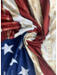 cheap Independence Day Dress-Independence Day Women&#039;s Patriotic Fourth of July Maxi Dress Long Sleeve Boho Dress Elegant Vintage Butterfly Sleeve Vacation Beach Regular Fit Flag Vintage Short Sleeve Crew Neck Blue Summer