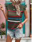 billige Tanks og camisole til kvinner-Dame Camisole Tank Top Stilren Casual Uten Ermer Rund Hals Vanlige Topper Daglige Volang Print Svart Hvit Khaki Grå Sommer