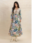 cheap Casual Floral Dresses-Women&#039;s Long Dress Maxi Dress Maxi Dress Boho Dress Boho Lantern Sleeve Regular Fit Geometric Long Sleeve V Neck Apricot Summer Spring Fall Winter