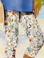 cheap Floral Print-Women&#039;s Leggings Capri Pants High Elasticity Fashion Streetwear Full Length Mid Waist Floral Printing Thermal Warm Breathable Soft  Outdoor Daily Beach Buff Black Blue Sky Blue Summer Spring