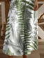 cheap Hawaiian Dress-Women&#039;s Maxi Dress Casual Dress Sundress A Line Dress Vacation Tropical Casual Vacation Casual Daily Regular Fit Floral Leaf Sleeveless V Neck Black White Yellow Light Green Summer Spring