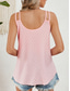 billiga Damlinnen och blusar-Kvinnors Camisole Tank Top Enfärgad Stilig Avslappnad Uthen Rem Regelbundna Toppar Daglig Ögla Salvia Grön Svart Vit Rosa Marinblå Sommar Vår
