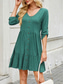 cheap Plain Dress-Women&#039;s Mini Dress T Shirt Dress Tee Dress A Line Dress Solid Color Athletic Dress Casual Vacation Casual Daily Regular Fit Floral Long Sleeve Crew Neck Black Wine Sky Blue Green Summer