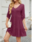 cheap Plain Dress-Women&#039;s Mini Dress T Shirt Dress Tee Dress A Line Dress Solid Color Athletic Dress Casual Vacation Casual Daily Regular Fit Floral Long Sleeve Crew Neck Black Wine Sky Blue Green Summer