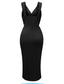 cheap Plain Dress-Women&#039;s Midi Dress Summer Dress Solid Color Bodycon Dress Off The Shoulder Dress Semi Formal Wedding Guest Engagement Cocktail Party Regular Fit Graphic Sleeveless V Neck Black Green Light Blue