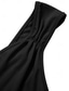 cheap Plain Dress-Women&#039;s Midi Dress Summer Dress Solid Color Bodycon Dress Off The Shoulder Dress Semi Formal Wedding Guest Engagement Cocktail Party Regular Fit Graphic Sleeveless V Neck Black Green Light Blue