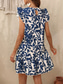 cheap Casual Floral Dresses-Women's Mini Dress Casual Dress Tank Dress Stylish Casual Vacation Daily Regular Fit Leaf Sleeveless Crew Neck Black Yellow Red Navy Blue Summer