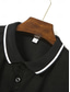 baratos Polo Clássico Masculino-Homens polo empresarial Camisa de golfe O negócio Casual Lapela Clássico Manga Curta Bloco de cor Botões Verão Primavera &amp; Outono Rosa Claro ダークカーキ Preto Branco Verde Claro Azul Marinha polo