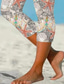 tanie -Legginsy damskie Capri Spodnie Wysoka Elastyczność Moda Uliczna Całkowita Długość Wysoki Stan Kwiatowy Druk Termalny Ciepły Oddychający Miękka Na Zewnątrz Codzienna Bufor Lato Wiosna Standardowe