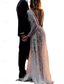 cheap Casual Wedding Dresses-Wedding Dresses Ball Gown V Neck Long Sleeve Chapel Train Satin Bridal Gowns With Pleats Ruched