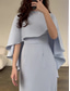 ieftine Rochii Party-Pentru femei Rochie Lunga Rochie Maxi Rochie teacă Elegant Stilat Nuntă Petrecere Logodnă Fit regulat Culoare solidă Manșon scurt Stil Nautic Albastru celest Vară Primăvară Toamnă Iarnă