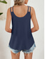 billiga Damlinnen och blusar-Kvinnors Camisole Tank Top Enfärgad Stilig Avslappnad Uthen Rem Regelbundna Toppar Daglig Ögla Salvia Grön Svart Vit Rosa Marinblå Sommar Vår