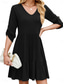 cheap Plain Dress-Women&#039;s Mini Dress T Shirt Dress Tee Dress A Line Dress Solid Color Athletic Dress Casual Vacation Daily Regular Fit Plain Sleeveless V Neck Black Wine Sky Blue Dark Green Summer
