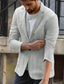 cheap Men&#039;s Classic Blazers-Men&#039;s Linen Blazer Blazer Business Cocktail Party Wedding Party Fashion Casual Spring Autumn / Fall Linen Cotton Blend Solid Color Buttons Pocket Comfortable Single Breasted One-button Blazer Black