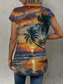 cheap Hawaiian Tops-Women&#039;s Shirt Leaf Tree Hawaiian Tropical Hawaiian Short Sleeve Shirt Collar Regular Tops Buttons Print Sage Green Summer