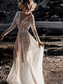 cheap Casual Wedding Dresses-Wedding Dresses Ball Gown V Neck Long Sleeve Chapel Train Satin Bridal Gowns With Pleats Ruched
