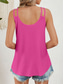 billiga Damlinnen och blusar-Kvinnors Camisole Tank Top Enfärgad Stilig Avslappnad Uthen Rem Regelbundna Toppar Daglig Ögla Salvia Grön Svart Vit Rosa Marinblå Sommar Vår
