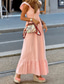 cheap Casual Dress-Women&#039;s Long Dress Maxi Dress Linen Dress Casual Dress Summer Dress Stylish Casual Vacation Daily Date Regular Fit Plain Sleeveless V Neck Pink Summer