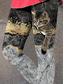 cheap Animals Print-Women&#039;s Leggings Trousers Vintage Fashion Casual Full Length High Waist Graphic Cat 3D Print Printing Breathable Soft Micro-elastic Vacation Casual Daily Sillver Gray Summer Spring Regular Fit