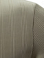 abordables Polo classique pour homme-Homme Haut en Tricot Côtelé Texturé Travail Occasionnel Revers Col Polo Côtelé Manche Courte Basique Moderne Bloc de Couleur Boutons Printemps &amp; Été Coupe Slim Gris foncé Noir Blanche Kaki Haut en