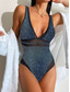 cheap One-piece swimsuits-Women&#039;s Swimwear One Piece Monokini Swimsuit Backless Tummy Control High Waist Slim Vacation Beach Wear Solid Color V Neck Sleeveless Bathing Suits