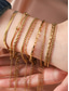 preiswerte Zubehör-Vintage-Stil Totem-Serie Modisch Personalisiert Stahl Armband Schmuck Gold / Golden 2 / Golden 3 Für Festtage