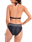 voordelige Bikinisets-Dames Zwemkleding Bikini 2 stuks Brutaal Zwempak Blote rug Slank Vakantie Strand Kleding Bloemig Geometrisch Halternek Mouwloos Badpakken