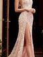 economico Abiti con paillettes-Per donna Normale Abito maxi Abito nero Abito con Paillettes Abito da Cocktail Abito Formale Elegante Abito Maxi Brillanti Ad aletta Matrimonio Ospite di nozze Occasione speciale Taglia piccola