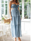 cheap Plain Dress-Women&#039;s Maxi Dress A Line Dress Sundress Solid Color Slip Dress Off The Shoulder Dress Vacation Beach Vacation Daily Holiday Regular Fit Graphic Sleeveless Strap Black White Yellow Blue Summer