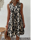 cheap Vacation Dresses-Women&#039;s Mini Dress A Line Dress Stylish Sexy Regular Fit Floral Sleeveless V Neck Black Navy Blue Orange Green Summer Spring