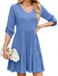 cheap Plain Dress-Women&#039;s Mini Dress T Shirt Dress Tee Dress A Line Dress Solid Color Athletic Dress Casual Vacation Daily Regular Fit Plain Sleeveless V Neck Black Wine Sky Blue Dark Green Summer