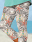 tanie -Legginsy damskie Capri Spodnie Wysoka Elastyczność Moda Uliczna Całkowita Długość Wysoki Stan Kwiatowy Druk Termalny Ciepły Oddychający Miękka Na Zewnątrz Codzienna Bufor Lato Wiosna Standardowe