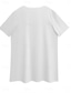 billiga Självständighetsdagen Topp-Självständighetsdag Patriotisk Kvinnors T-shirt Flagga Avslappnad Röd Vit Och Blå Kort Ärmm V-hals Reguljära Toppar Daglig Tryck Vit Sommar