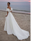 cheap Casual Wedding Dresses-Wedding Dresses Ball Gown Off Shoulder Regular Straps Chapel Train Satin Bridal Gowns With Pleats Ruched